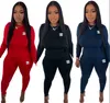 NIEUWE DRAMMEN Tracksuit Lange mouwen broek 2 -delige set luxe merk Suit ontwerper CC Casual Tracksuit Suit Q6055