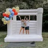 4.5x4.5m (15x15ft) Full PVC Açık Hava Etkinlikleri ve Oyunlar Şişirilebilir Düğün Feda Beyaz Sıçrama Evi Atlama Bouncy Kalesi