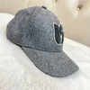 Ball Caps Autunno e Cappelli invernali in lana Baseball ricamato per le donne