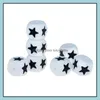 その他のSile Cube Star Beads 12mm BPAチューインビーズフードグレードTeether DIY Pacifier Chewelry Sensory Toy Drop Delivery Je Dhgarden Dho4m