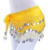 Nappel Coins Belly Dance Dance Hip Scarf per Women Party Stage Performance Carnival Mini gonna Wrap Belt Ruva Belt Waist Insain Costume