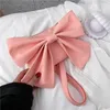 حقيبة كوريا طازجة واحدة الكتف bowknot أنثى 2024Designer نسيج شخصية رسول مربع صغير