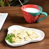 Bols Umlaca Strawberry Bowl kawaii petit-déjeuner tasse tasse d'assiette en céramique rangement mignon desert salade micro-ondes en toute sécurité