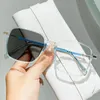 Sunglasses Anti-Blue Light Glasses Posensitive Discoloration Women Men Oversized Optical Frame Eye Protection Eyeglass Computer Goggles