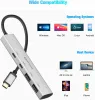 Hubs RSHTECH 10Gbps USB C Hub 4Port USB 3.2 Gen 2 Data Hub Aluminum Portable USBC Splitter for MacBook Pro Air Surface Laptops