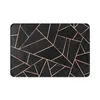 Baignoires Mathes moderne noir métal marbre or Line Cross-Door Mat à coucher chambre salon de chambre de chevet Per personnalisation du sol