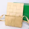 6A Quality Luxury woven Shoulder Bags Designer Crossbody bag Cassette 15 Grid Tofu woven Bag Fashion Simple matte leather Shoulder handbags Evening Bags