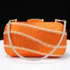 Chan Est Ins Style Orange Color Elegante High Heels Nigeria Design afrikanische Damenschuhe und Bag Set 240321