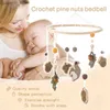 Mobiles # bébé lit en bois cloche dessin animé écureuil pendentif suspension suspension de jouet bercette mobile lit cloche en bois porte-armoir