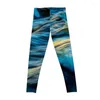 Pantalon actif Journée d'été ensoleillée à San Diego Ocean Waves Lovers Leggings For Girls Panthers Gym Top Golf Wear Womens