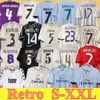Retro Soccer Jerseys Retro Real Madrids Benzema Guti 13 14 15 16 17 18 Zidane Raul 94 95 96 97 98 99 00 01 02 03 04 05 Vin Jr Carlos Seedorf Sergio Ramos