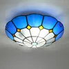 Taklampor Medelhavsfärgad glas Entré Hall Balkong Foyer Hall Light Bedroom Kitchen Minimalist Lighting