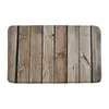 Baignier Tree Trunk Country Planches en bois rustiques Tapis de salle de bain Tapis de salle de bain antidérapant Decor Home Charotte de cuisine