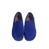 Casual Shoes Solid Slip-On Grunt lägenheter för kvinnliga sommar damer låg häl pekade tå pu zapatos para mujeres