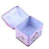 1 Piece Metal House Shape Piggy Bank Coin Safe Storage Box Child Piggy Banks Key Lock Money Box Creative Children Christmas Gift