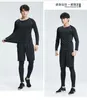 Running Sets Quick Dry Mens Gym Set Compression Sportswear Sport Clothes Tight Lycra Athletics Rash Guard Kits Women