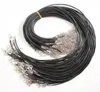 45см 60 см Черные 15 мм 20 мм цепочки застежки для ожерелья для ожерелья подвесные шнуры для ожерелья
