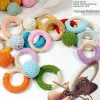 Anneaux en bois inachevés plusieurs tailles Couleur continue des anneaux de cercle en bois naturel pour bricolage Craft Gift Making Decorations Accessoires