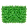 Fleurs décoratives Prèmes de pelouse simulée Turf artificiel 40 60 cm Décoration murale douce Panneaux de verdure d'herbe verte