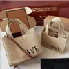 TOTE BAD KOBIETA torebka luksusowy zestaw haftowany zakupy trawy tkaninowe warzywne koszyk w stylu francuskim torby na ramiona torby crossbody torebki