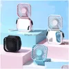 Gadgets USB Vanity Mirror Vel al collo sospeso Mini Fallo portatile Mini Ventola ricaricabile Piccola Collana per mani personali per viaggi Dhjyi