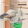 Habillement Hangle Anti-slip Drying Sread Wardrobe Space Saver Clothing Storage Rack Claign Clincer Wet Wet Dual Use Shelf
