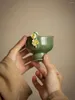 Mugs Creative Tea Cup Vintage Goblet Master Ceramic Handmade Pinch Flower Small Bowl Teaware