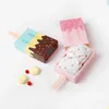 Wrap regalo 4/6 pezzi di gelato a forma di caramelle Baschette per compleanno baby shower estate imballaggi di carta per matrimoni scatola per ospiti