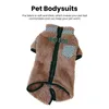 Ubrania dla psów trwałe ubrania dla zwierząt domowych przytulne zimowe kombinezon łatwy do noszenia psa/kot z zapasami projektowymi na pogodę