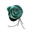 Choker Fashion Fabric Rose Flower Necklaces For Women Romantic Neck Chain Elegant Adjustable Rope Party Wedding Jewelry Gift