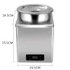 POTS 3L 7L Pearl Warmer Tapioca Machine Boba Isolation Pot For Milk Tea Shop rostfritt stål Elektrisk matvärmer Pearl Cooker Pot