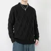 Men's Sweaters Casual Sweater Thickened Pullover Round Neck Dropped Shoulder Sleeves Tops