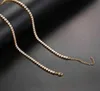 Wysoka jakość Cz Cubic Zirkonia Naszyjnik 2 mm M 5 mm Sier 18K Gold Gold Ciend Diamond Chain Naszyjnik 220A1736972