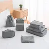 Storage Bags Travel Organizer 7 Pieces Set Suitcase Packing Cases Clothes Shoe Tidy Pouch