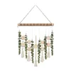 Figurines décoratives Ornement suspendu durable Mur Bohemian Eucalyptus avec perles en bois corde en coton Boho Room Kitchen Decor pour salle de bain