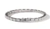 HIPHOP SILVER SQUARE DIAMOND BRACELET TENNS BRACELET 7INCH 8QUOTINCH 86MMシミュレーションダイモンドバングルブレイレス5268146