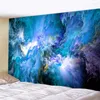 Audio spazio nebuloso cravatta tintura tintura nuvole colorate murale coprivano stella cluster sky sky brow