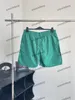 Xinxinbuy 2024 Männer Frauen Designer-Shorts dunkler gestreikter Buchstaben 1854 Kurzpalette Baumwolle Schwarz weiß braun grauer Khaki Green S-XL