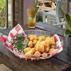 Dinnerware Sets Fried Chicken Containers Mesh Desk Organizer Iron French Fries Storage Basket