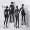 Matte Black Mannequins for Women's Clothing Display Stand Upscale Design Window Clothing Store Mannequin Full Body Dummy