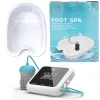 Detox Ionic Foot Spa Bath Massage Machine FootBath Basin Vibrat Whirlpool Array Aqua Cleanse Feet Care Bath Health Therapy Relax