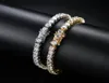 Tenniskedja 3mm 4mm 5mm 18K Gold Silver Copper Micro Inlaid Zircon Single Row Armband Hip Hop Rap Men039S smycken Tillbehör4558930