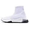 2024 Luksusowe graffiti męsne buty skarpetki buty prędkości czarny biały czerwony prędkości 2.0 przezroczyste podeszwy Projektanci Projektanci Platforma Platforma Sneakers