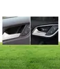 Car styling Stickers Carbon Fiber Interior door inside door bowl panel wrist cover trim for A3 A4 A5 A6 A7 Q3 Q5 Q7 B6 Accessories5446441