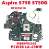 Scheda madre MBRFF02005 Mainboard per Acer Aspire 5750 5750G Laptop Madono P5we0 LA6901P con N12PGVOPBA1 1GB HM65 DDR3 testato 100% testato