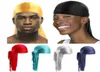 Bandanas Satin Men Stretchy Cap Hip Hop du Doo Rag Durag Wigs Turban Bandana Headwear Color Long Hat Tie Down Tail Hair Acce2754442