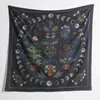 Tapissries Moon Fas Tapestry Wall Hanging Plant Celestial Flower Hippie Decoration Starry