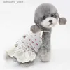 Hondenkleding zomer nieuw doen kleding kat puppy jurk prinses rok Yorkshire pomeranian shih tzu maltese poedel bichon schnauzer huisdier doek l49