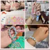 DIY fofinho de contas coloridas pulseiras artesanato brinquedos para crianças para crianças artes artes colar de miçangas kit kit jóias femininas acessórios