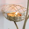 Decorative Plates Candle Holder Creative Romantic Wrought Iron Nordic Style Candlelight Stand For Wedding Bar Party Decoration Home